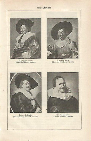 LAMINA ESPASA 21553: Retratos por Frans Hals