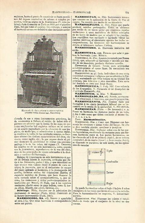 LAMINA ESPASA 21572: Harmonio de cinco octavas