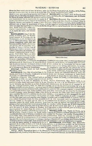 LAMINA ESPASA 21592: Vista de Havelberg Alemania