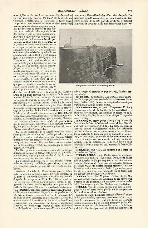 LAMINA ESPASA 21615: Faro de Heligoland