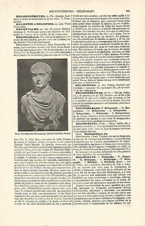 LAMINA ESPASA 21616:Busto del emperador Heliogabalo