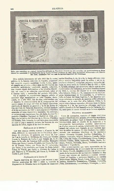 LAMINA ESPASA 21641: Matasellos usado en Barcelona en 1957