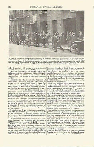 LAMINA ESPASA 21665: Estudiantes de Argentina en las manifestaciones de 1958