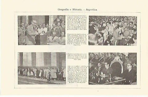 LAMINA ESPASA 21667: Elecciones de Argentina de 1958