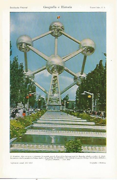 LAMINA ESPASA 21672: El Atomium de Bruselas