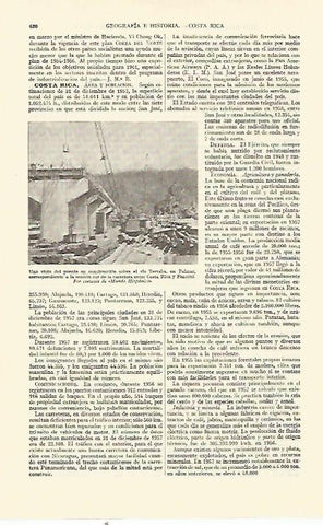 LAMINA ESPASA 21687: Puente en construccion en Palmar Costa Rica