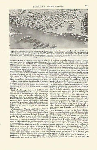LAMINA ESPASA 21699: Vista aerea de Port Said