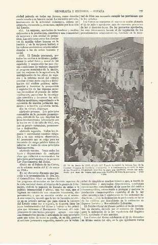 LAMINA ESPASA 21719: Inauguracion de la tercera fase de la Central Termica de Escatron Zaragoza
