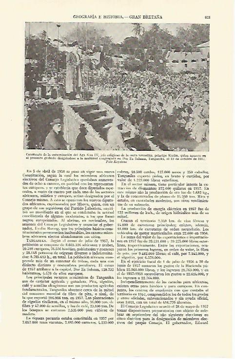 LAMINA ESPASA 21747: Entronizacion del Aga Kan IV 
