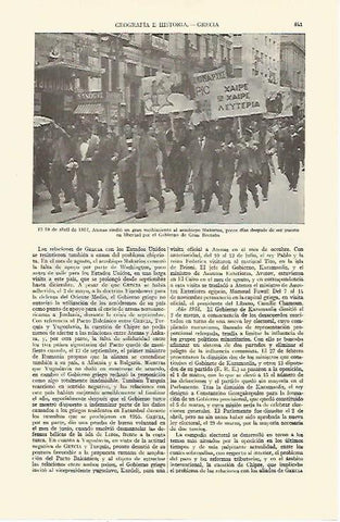 LAMINA ESPASA 21754: Recibimiento en Atenas al arzobispo Makarios