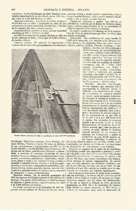 LAMINA ESPASA 21756: Dique en Holanda