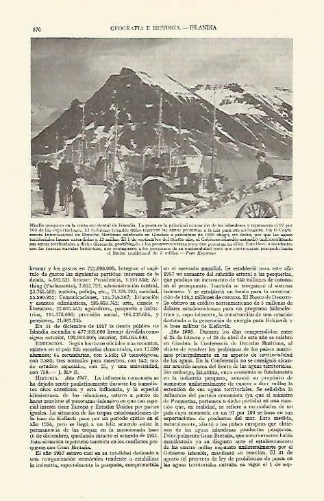LAMINA ESPASA 21766: Muelle pesquero en Islandia