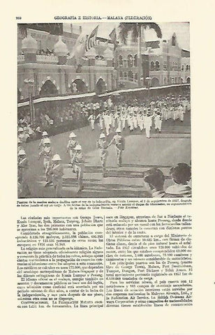 LAMINA ESPASA 21783: Desfile del Ejercito de Malaya