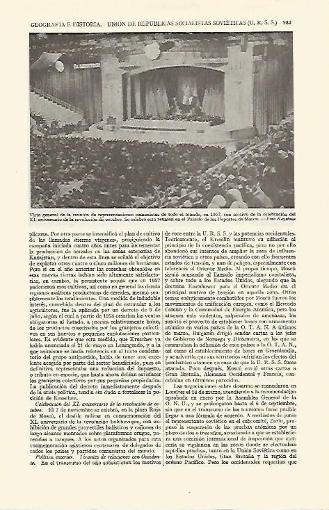 LAMINA ESPASA 21805: Reunionn de representaciones comunistas del mundo