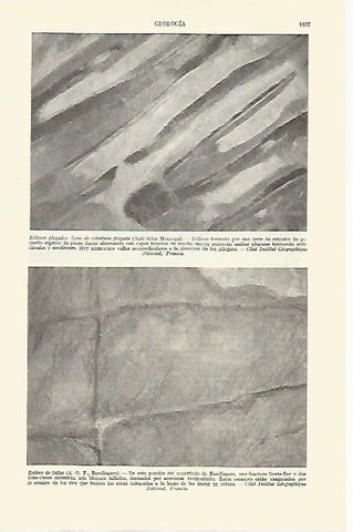 LAMINA ESPASA 21815: Geologia relives plegados y relieve de fallas
