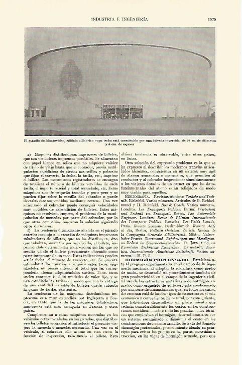 LAMINA ESPASA 21823: Estadio de Montevideo Uruguay