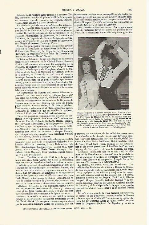 LAMINA ESPASA 21837: Rosita Segovia y Antonio en el London Coliseum en 1958