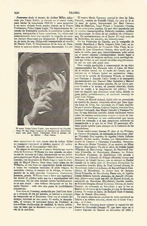 LAMINA ESPASA 21868: El actor Pedro Lopez Lagar