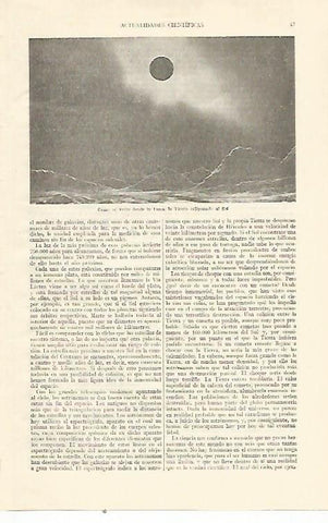 LAMINA ESPASA 21878: La Tierra eclipsando al sol desde la luna
