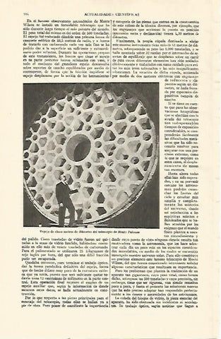 LAMINA ESPASA 21892: Espejo del telescopio de Monte Palomar