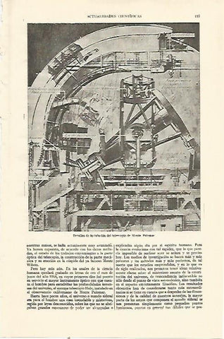 LAMINA ESPASA 21893: Telescopio Monte Palomar