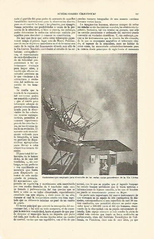 LAMINA ESPASA 21894: Radiotelescopio para el estudio de las ondas de la Via Lactea
