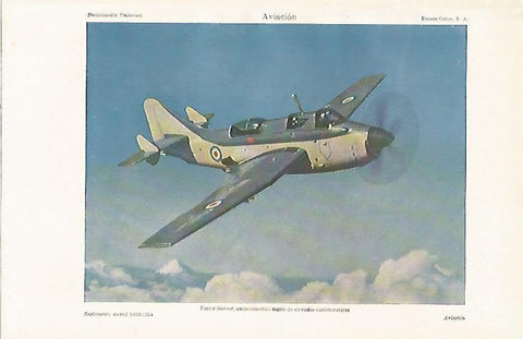 LAMINA ESPASA 21928: Fairey Gannet
