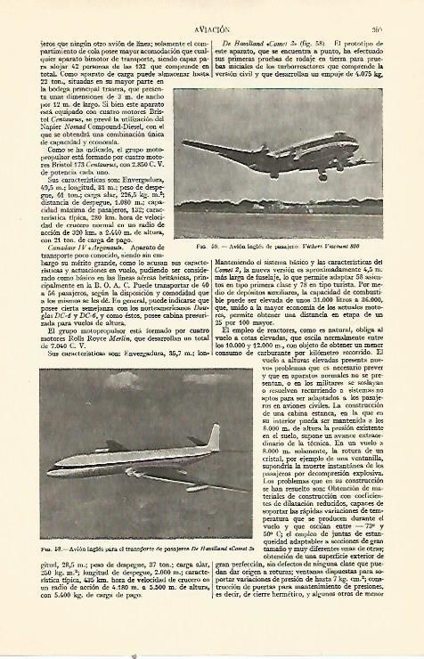 LAMINA ESPASA 21942: Avion Vickers Viscount 800
