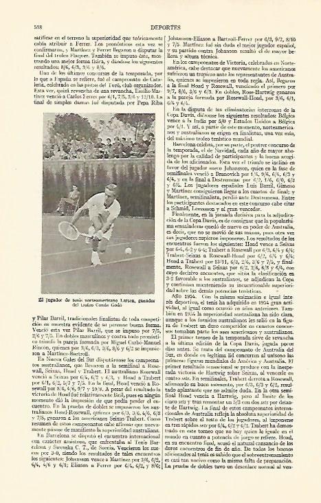 LAMINA ESPASA 21962: El jugador de tenis Larsen