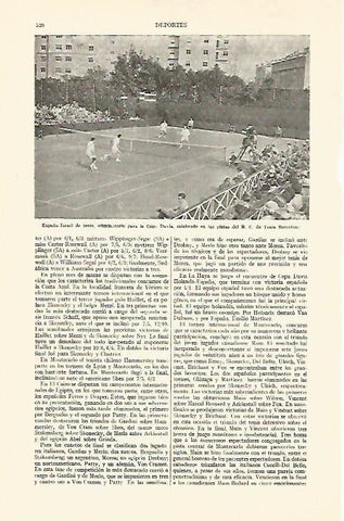 LAMINA ESPASA 21963: Partido de Copa Davis España-Israel en Barcelona