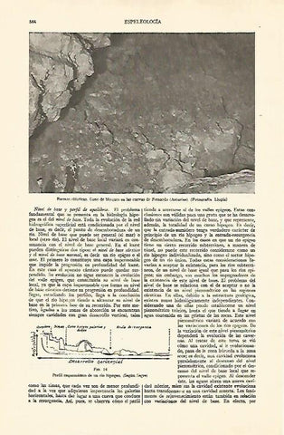 LAMINA ESPASA 21967: Cono de bloques en las cuevas de Fresnedo de Asturias