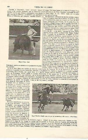 LAMINA ESPASA 21988: Miguel Baez Litri y Angel Peralta