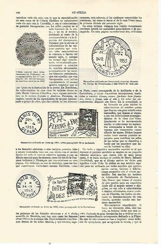 LAMINA ESPASA 21994: Matasellos de Paris y Australia