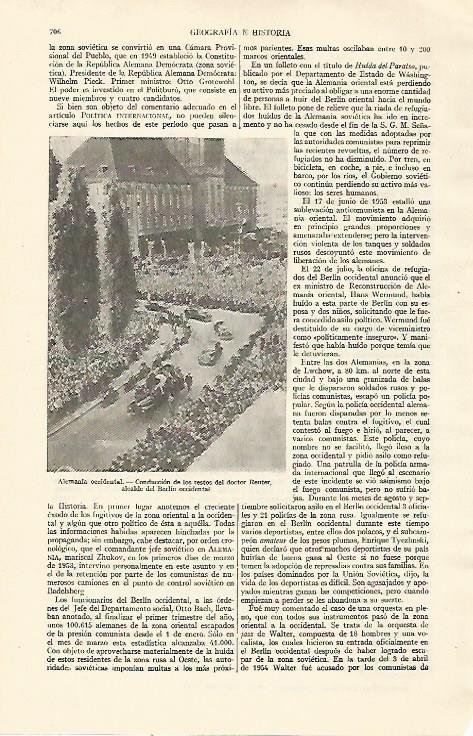LAMINA ESPASA 22000: Funeral del doctor Reuter alcalde de Berlin occidental