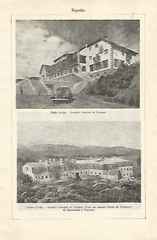 LAMINA ESPASA 22020: Paradores de Riaño y de Gredos