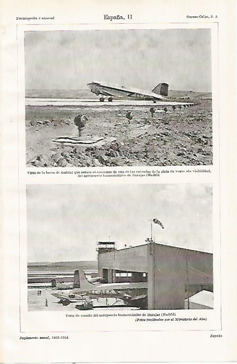 LAMINA ESPASA 22032: Aeropuerto de Barajas Madrid