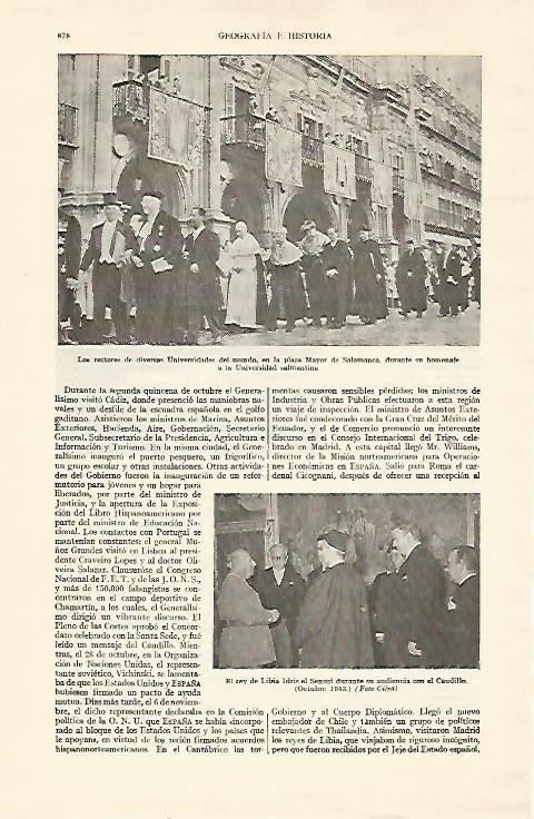 LAMINA ESPASA 22049: Homenaje en la Universidad de Salamanca