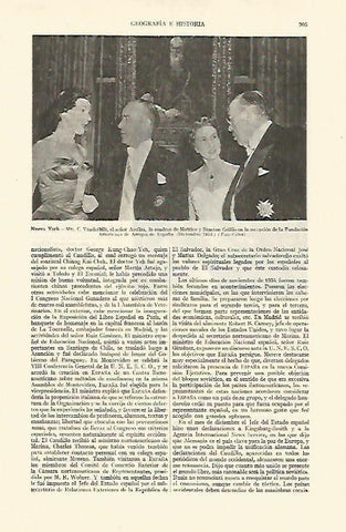 LAMINA ESPASA 22062: Recepcion en la Fundacion Americana de Amigos de España