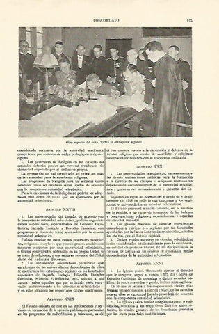 LAMINA ESPASA 22065: Firma del Concordato del embajador de España
