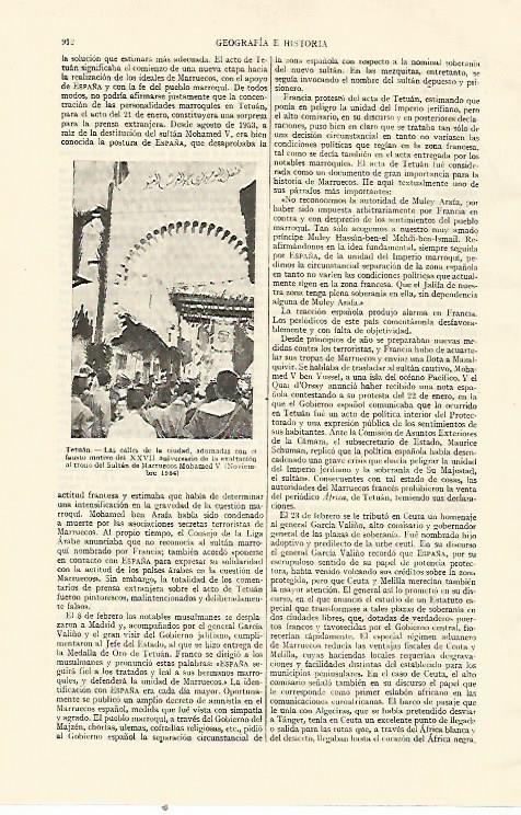 LAMINA ESPASA 22068: Calles de Tetuan Marruecos