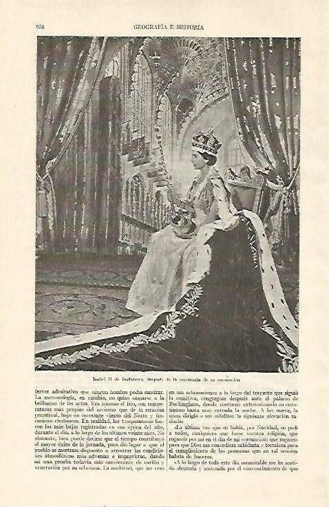 LAMINA ESPASA 22083: Isabel II de Inglaterra