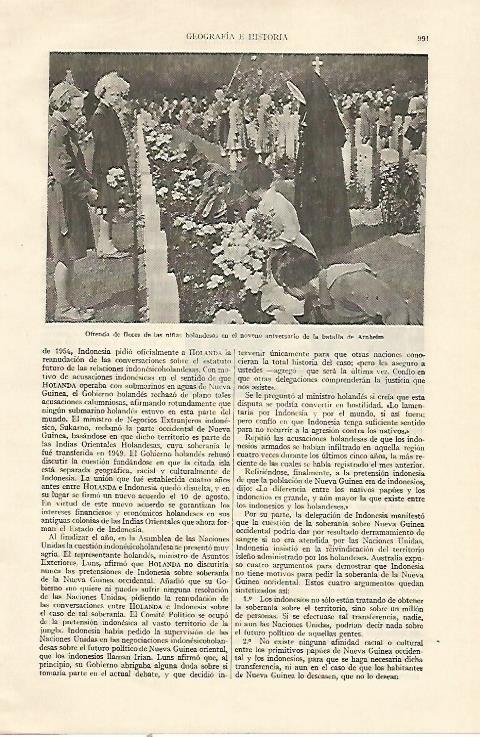 LAMINA ESPASA 22095: Noveno aniversario de la batalla de Arnheim