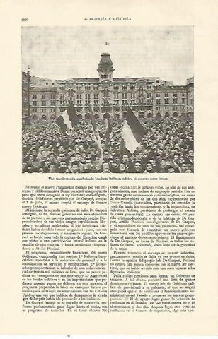 LAMINA ESPASA 22102: Celebracion del acuerdo de Trieste