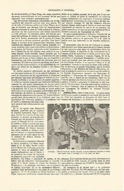 LAMINA ESPASA 22104: El rey Saud de Arabia y el rey Hussein de Jordania