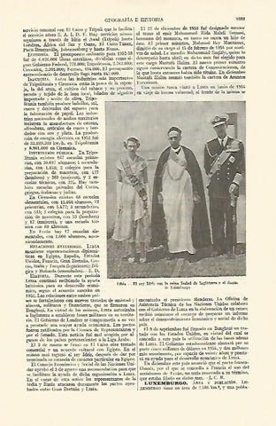 LAMINA ESPASA 22105: El rey Idris de Libia y la reina Isabel de Inglaterra