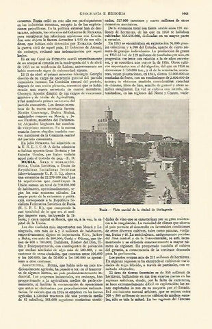LAMINA ESPASA 22111: Vista de Stalingrado (actual San Petersburgo)Rusia