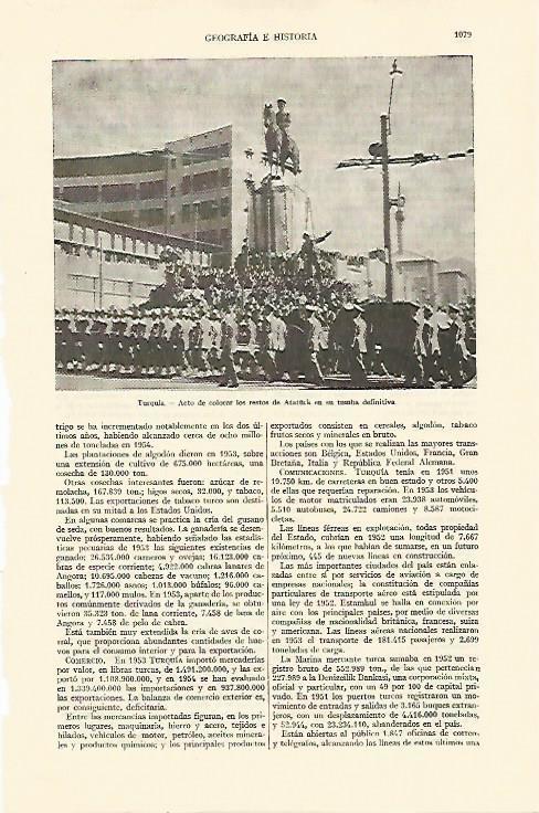 LAMINA ESPASA 22114: Tumba de Ataturk en Turquia
