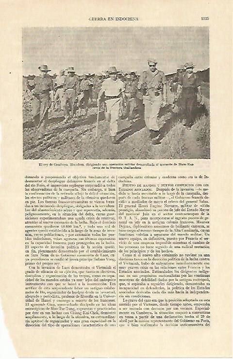 LAMINA ESPASA 22127: El rey de Camboya 