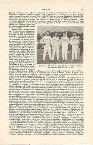 LAMINA ESPASA 22129: Equipo de atletismo de España 