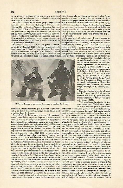 LAMINA ESPASA 22140: Hillary y Tensing en el Everest